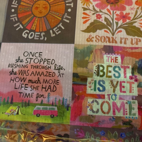 3/$15 NEW boho inspirational reusable bag - Picture 4 of 7